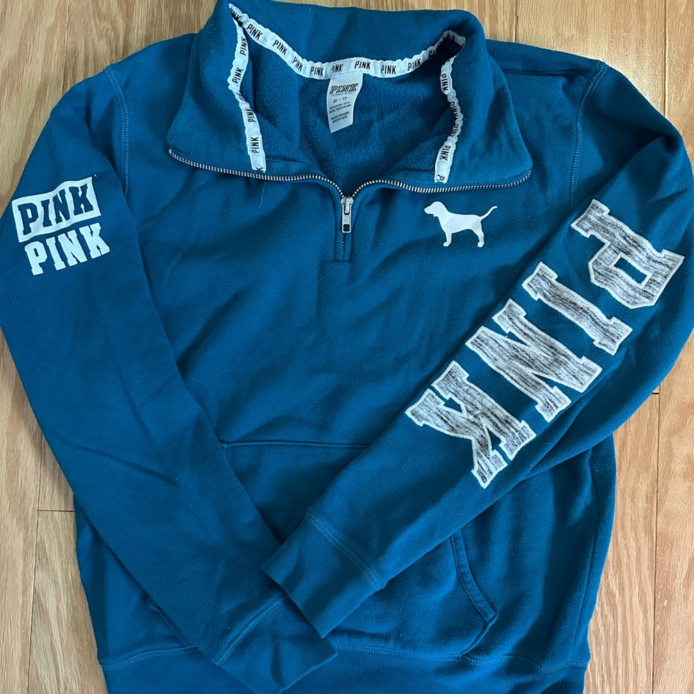 Victoria’s Secret Pink quarter zip sweatshirt size XS